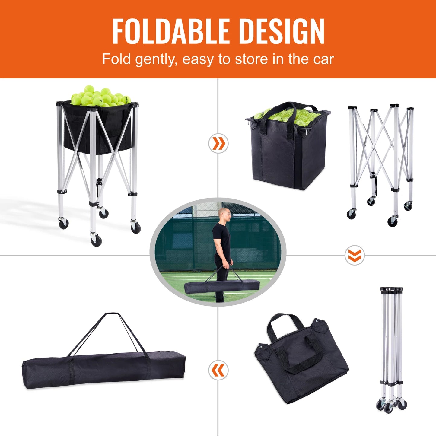 Foldable Ball Cart