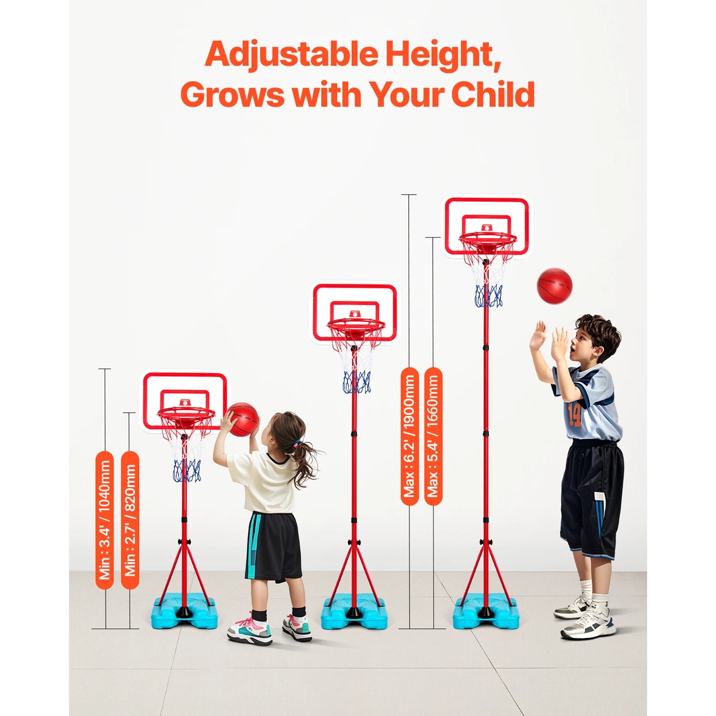 Adjustable Basketball Hoop