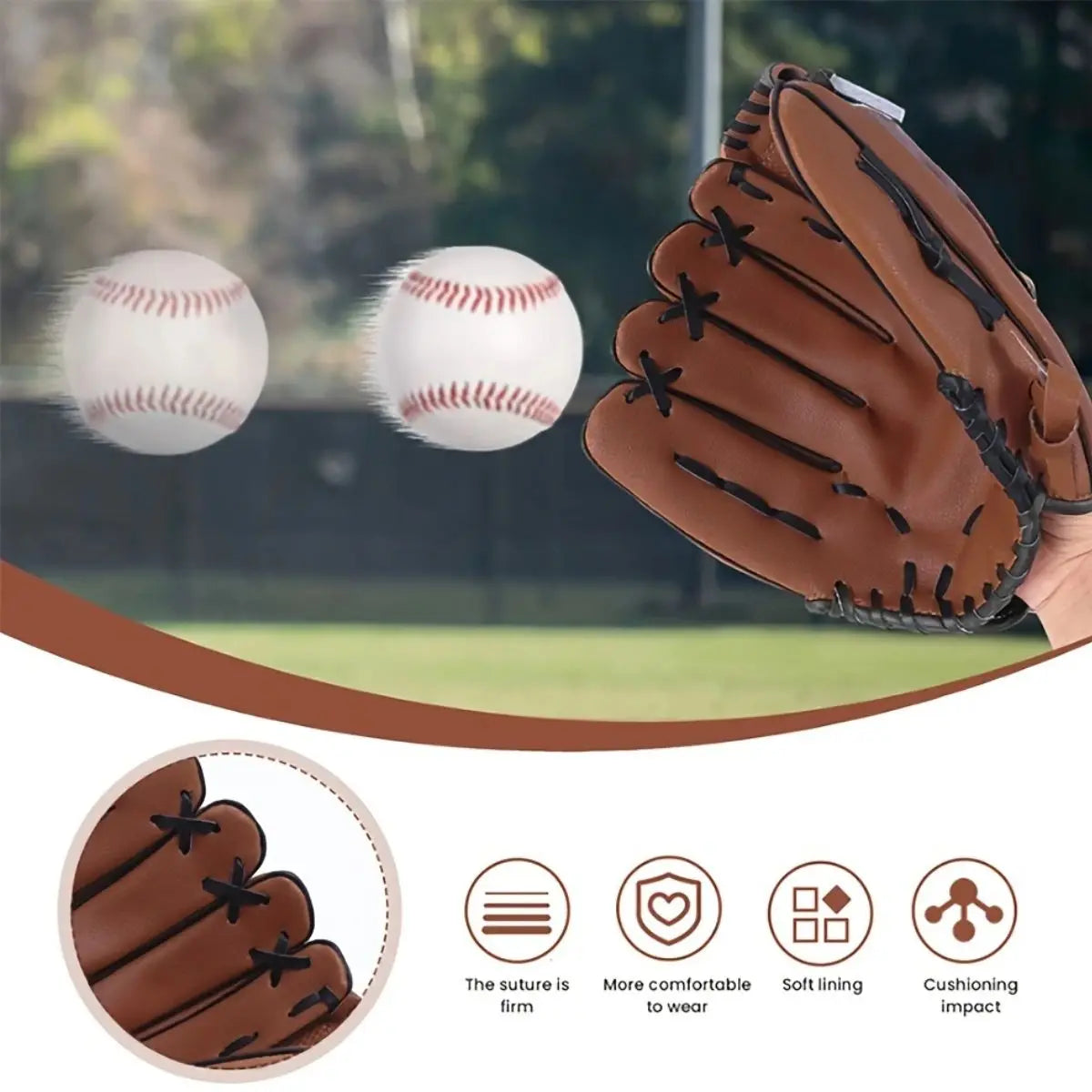 Premium Synthetic Leather Baseball Glove